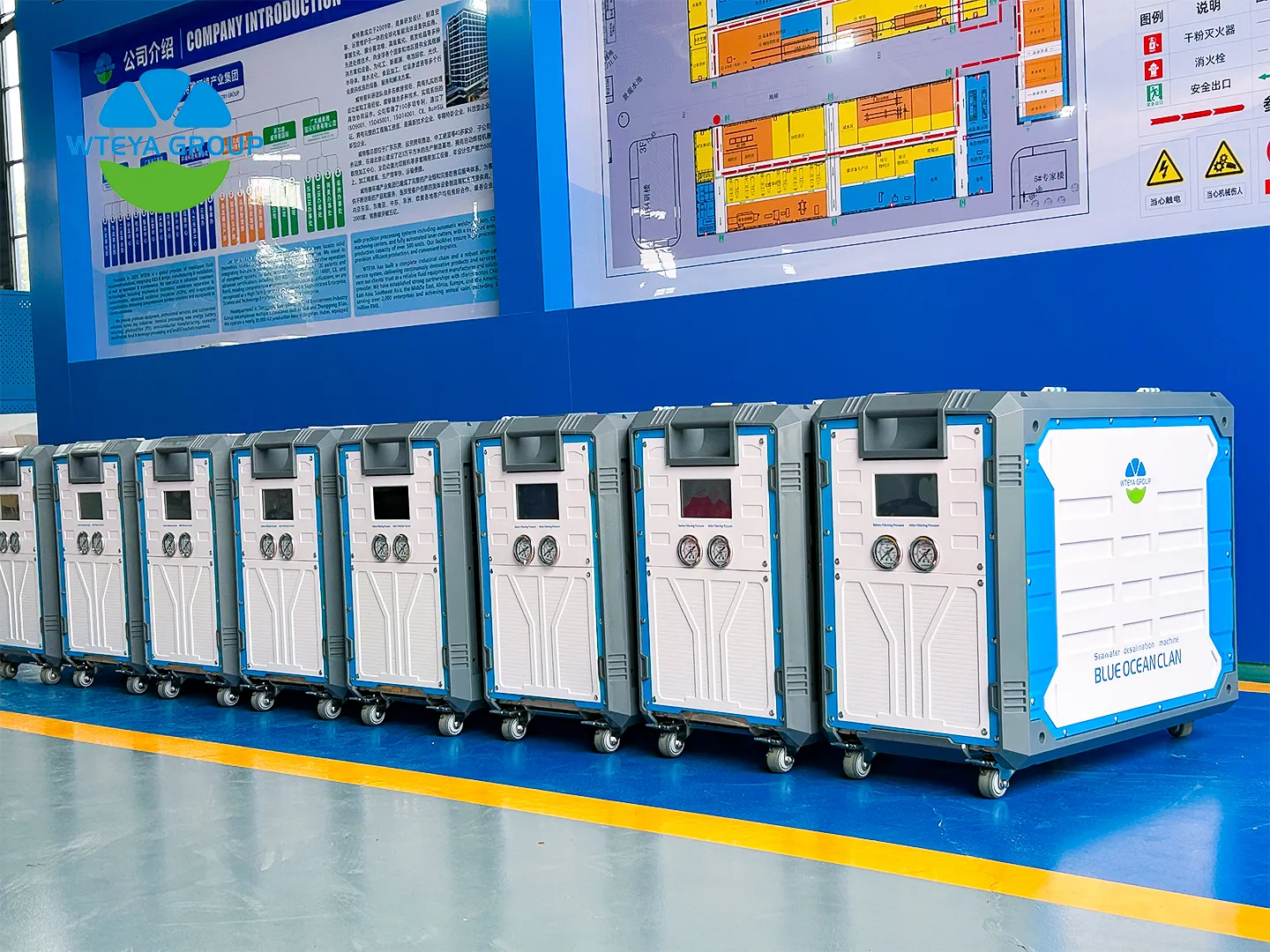 4021 portable desalination unit before shipment
